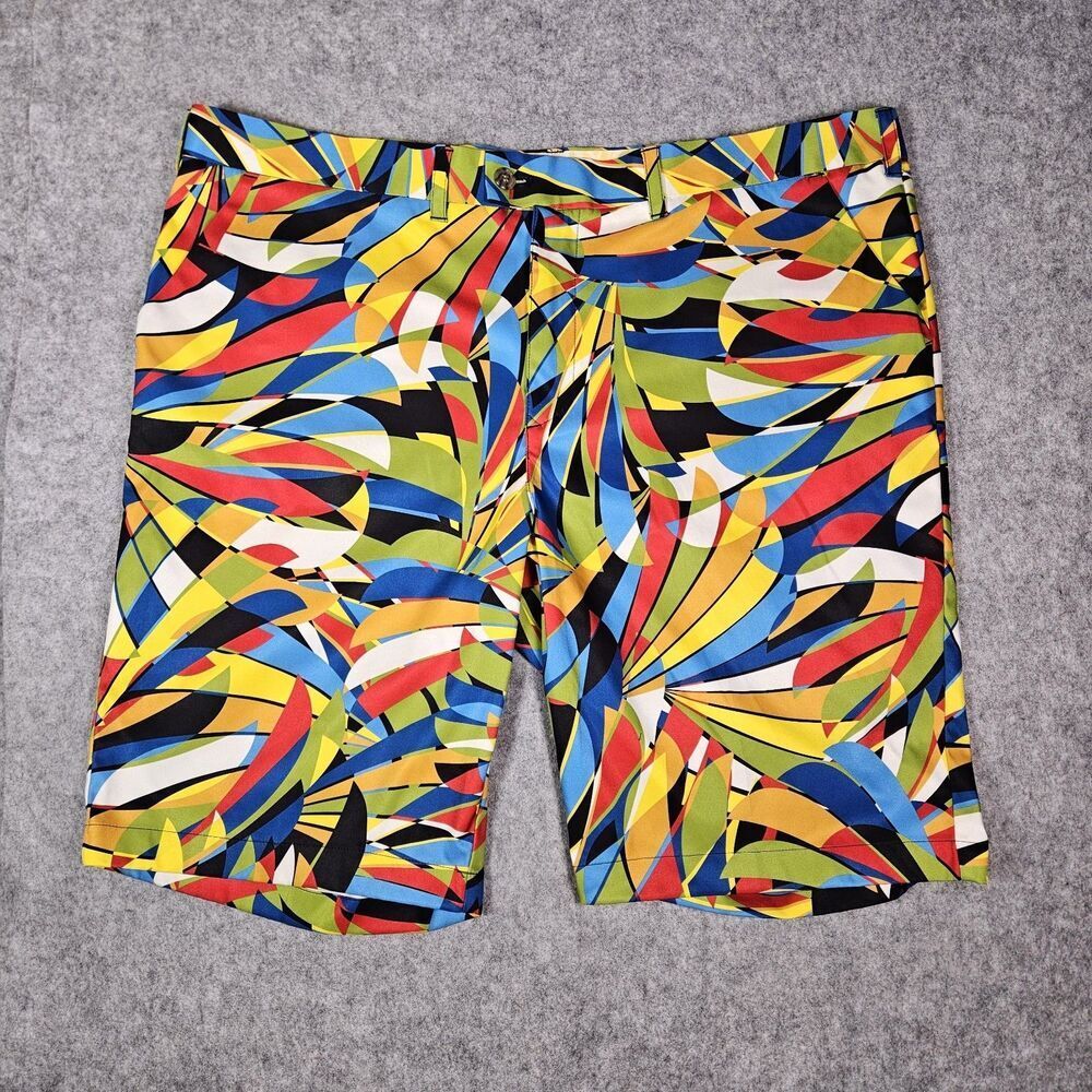 Loudmouth Mens Toucan Abstract‎ Print Golf Pants Colorful Bold Outdoors Size 46